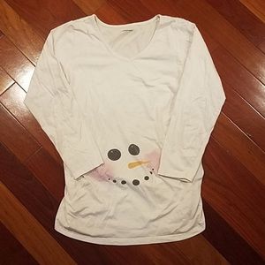 Long sleeve maternity shirt